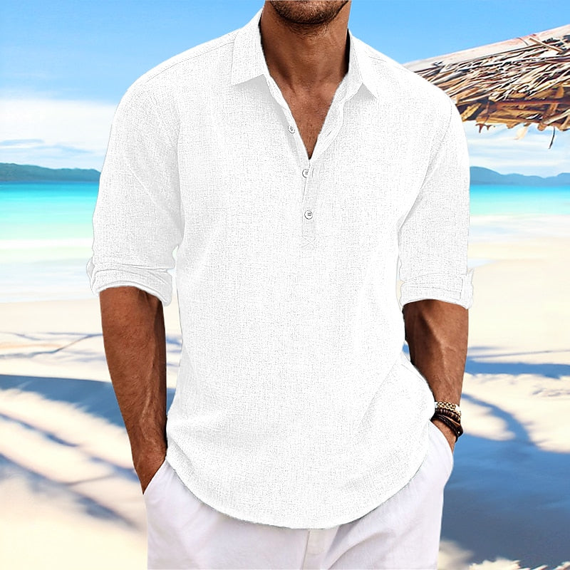 Classic Loose-Fit Linen Shirt