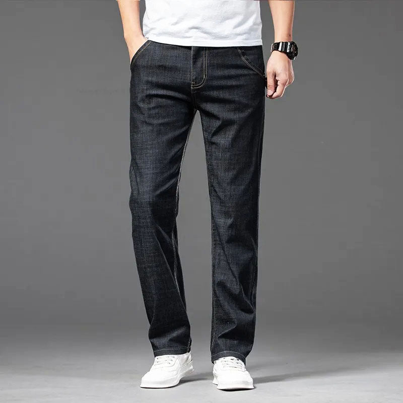 Classic Straight Cut Denim Jeans
