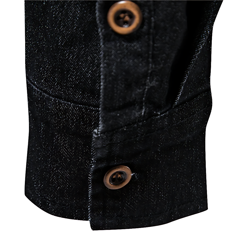 Tailored Cotton Denim Shirt