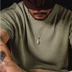 Textured Vintage Knit T-Shirt