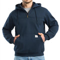 Water-Repellent Half-Zip Work Hoodie
