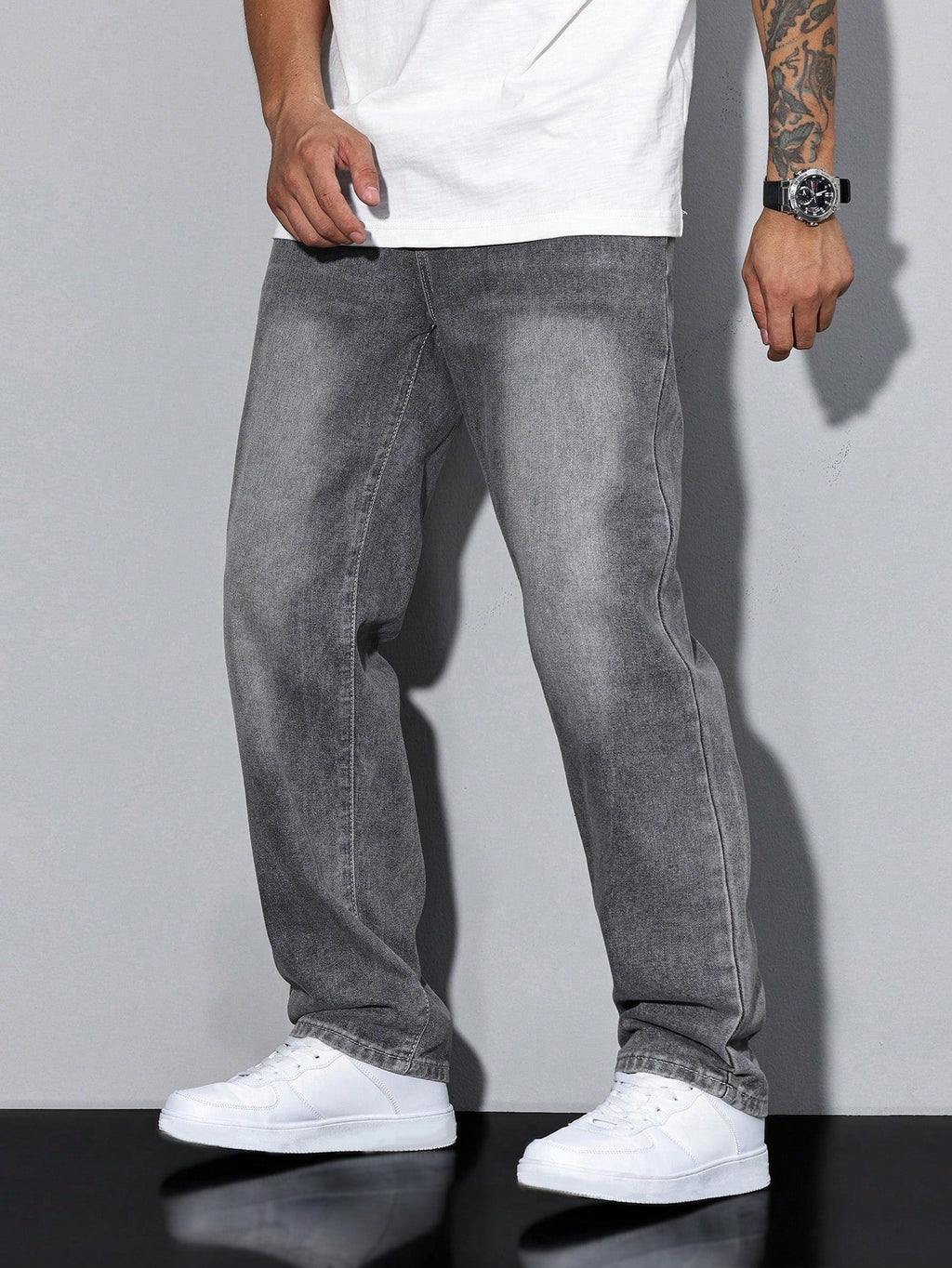 Baggy Wide Leg Denim Jeans