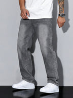 Baggy Wide Leg Denim Jeans