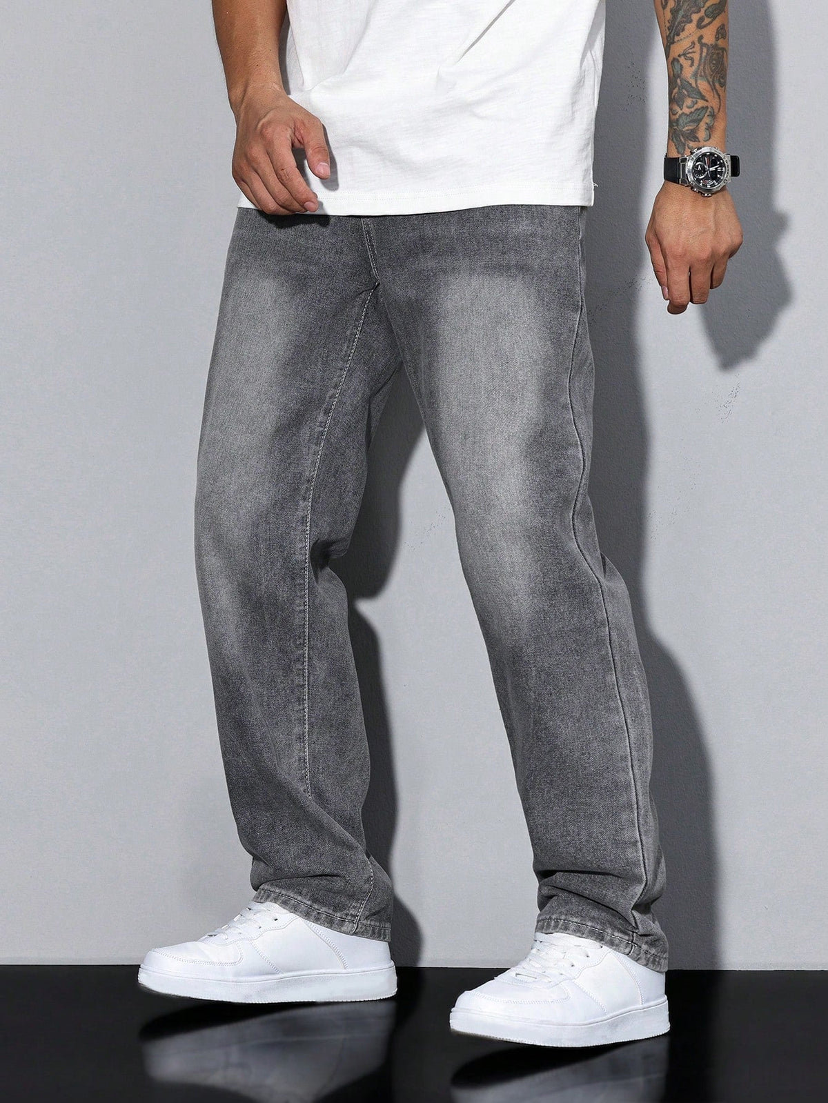 Baggy Wide Leg Denim Jeans