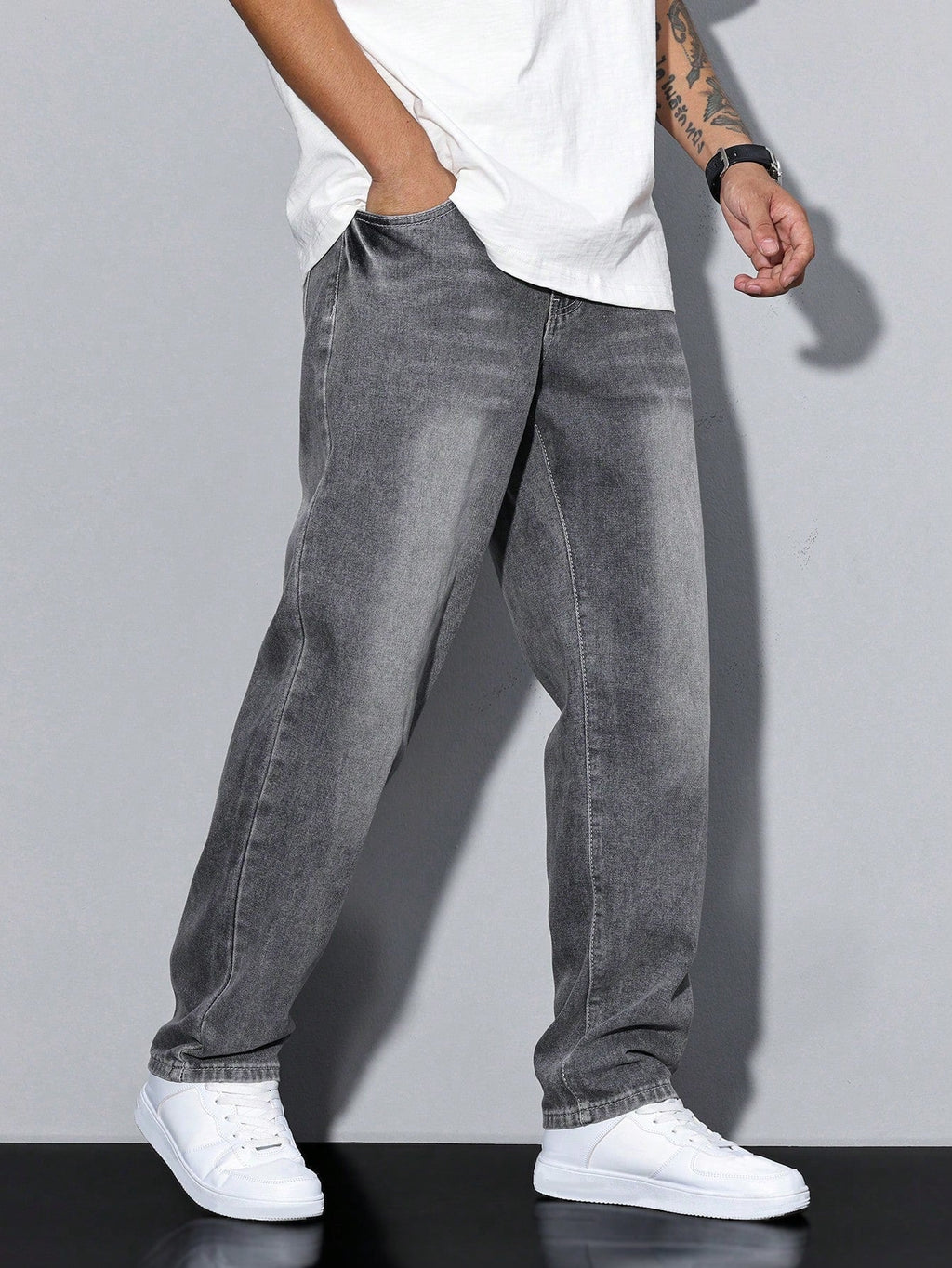 Baggy Wide Leg Denim Jeans