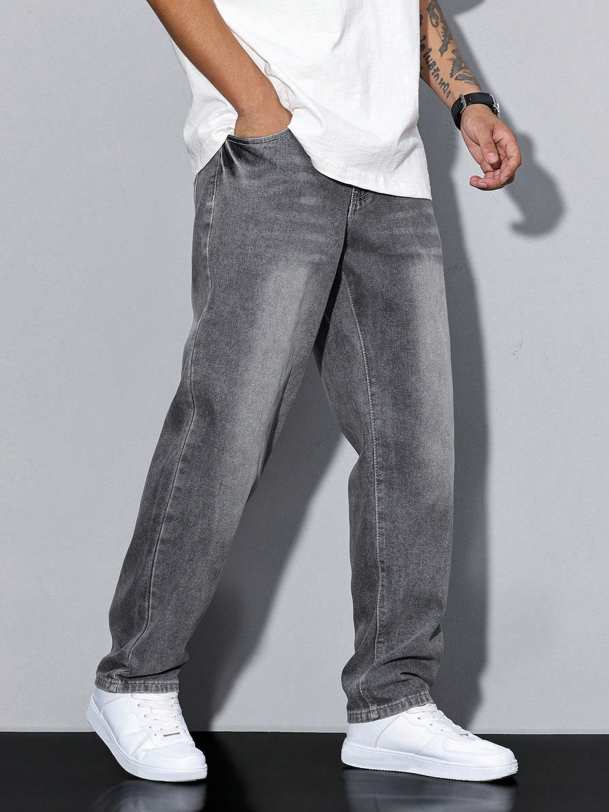 Baggy Wide Leg Denim Jeans