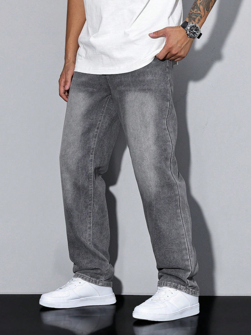 Baggy Wide Leg Denim Jeans
