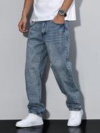 Baggy Wide Leg Denim Jeans