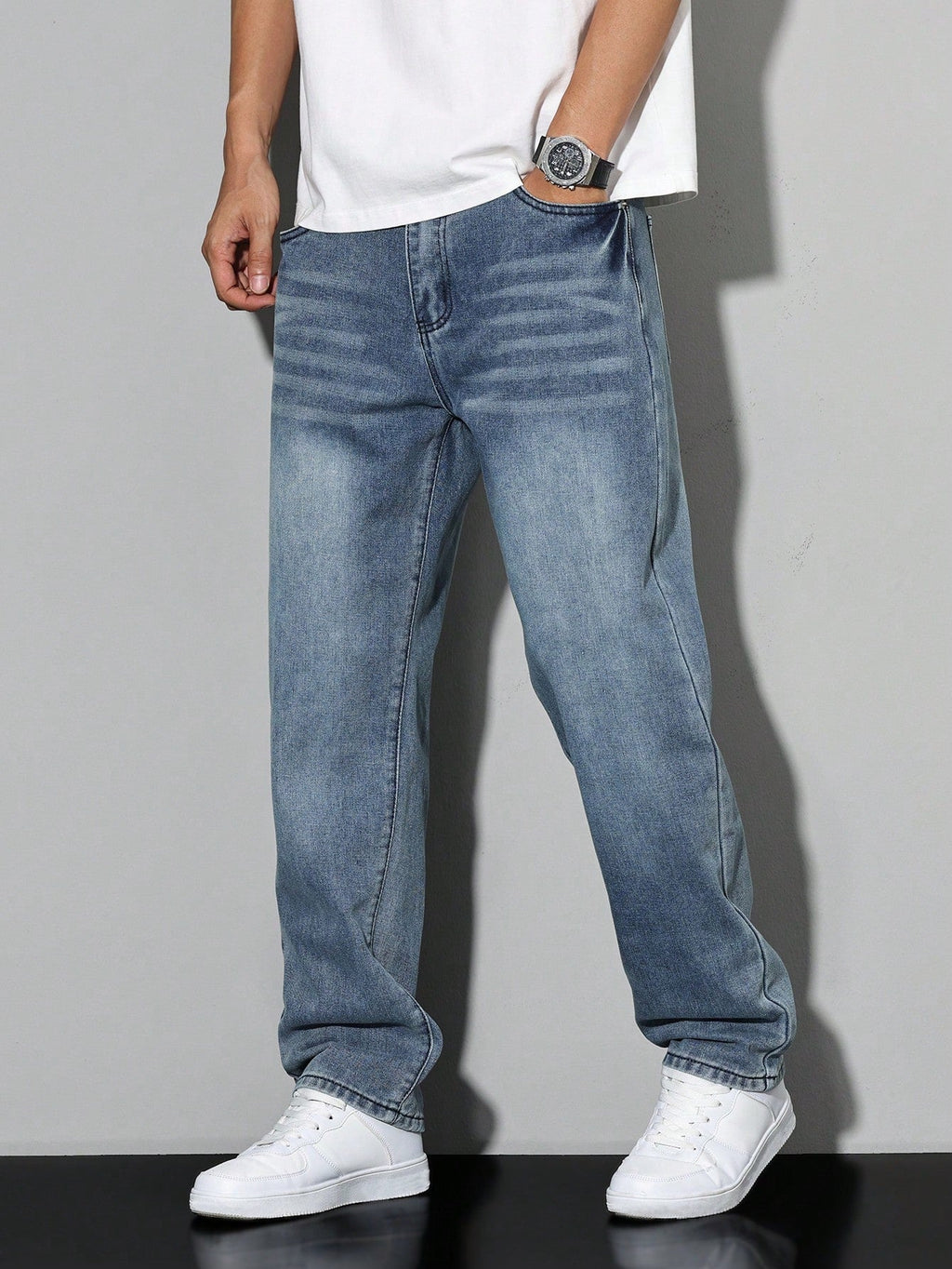 Baggy Wide Leg Denim Jeans