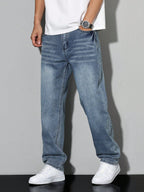 Baggy Wide Leg Denim Jeans