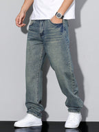 Baggy Wide Leg Denim Jeans
