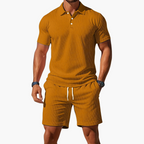 Cotton Polo and Shorts Set
