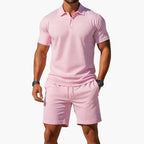 Cotton Polo and Shorts Set