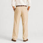 Men's Straight Leg Linen Trousers