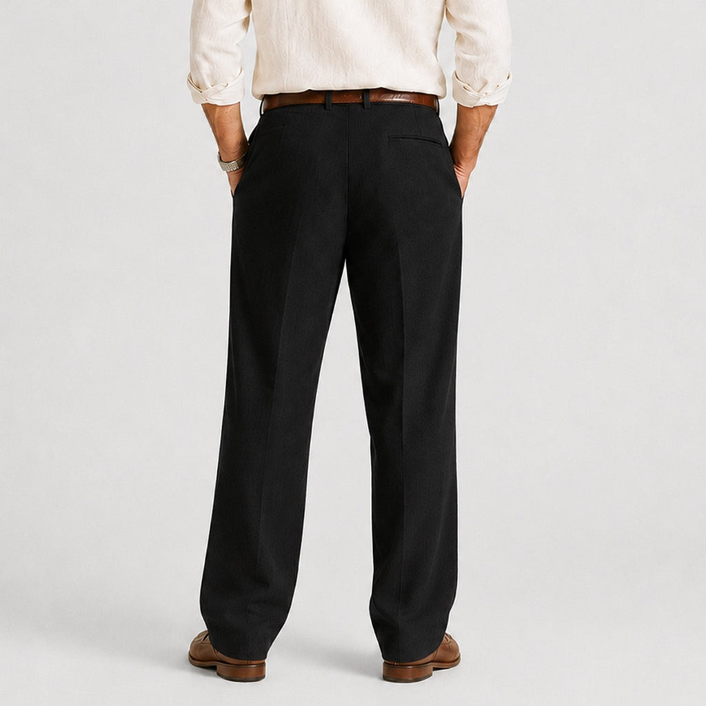 Men's Straight Leg Linen Trousers