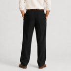 Men's Straight Leg Linen Trousers
