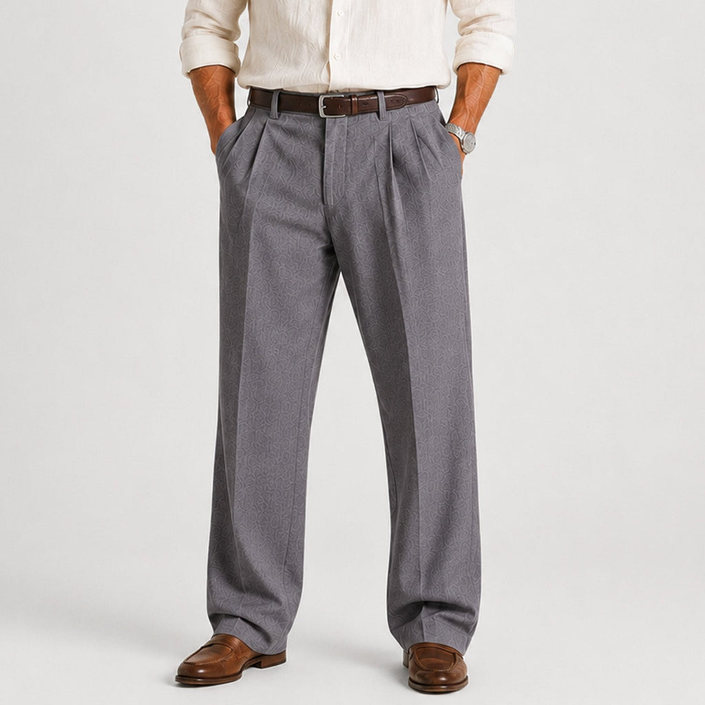 Men's Straight Leg Linen Trousers