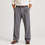 Men's Straight Leg Linen Trousers
