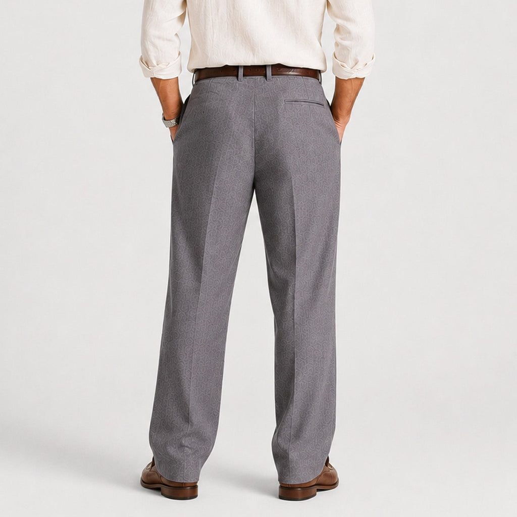 Men's Straight Leg Linen Trousers