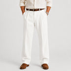 Men's Straight Leg Linen Trousers