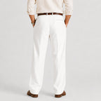 Men's Straight Leg Linen Trousers