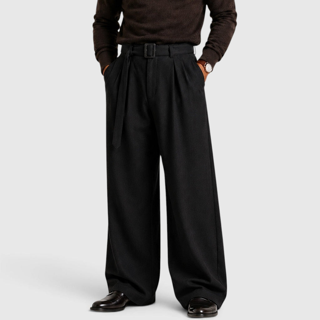 Pleated Business Suit Trousers