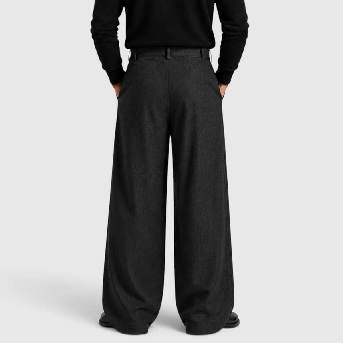 Pleated Business Suit Trousers