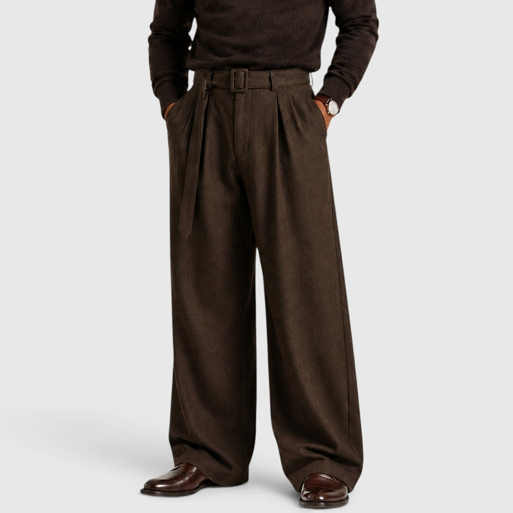 Pleated Business Suit Trousers