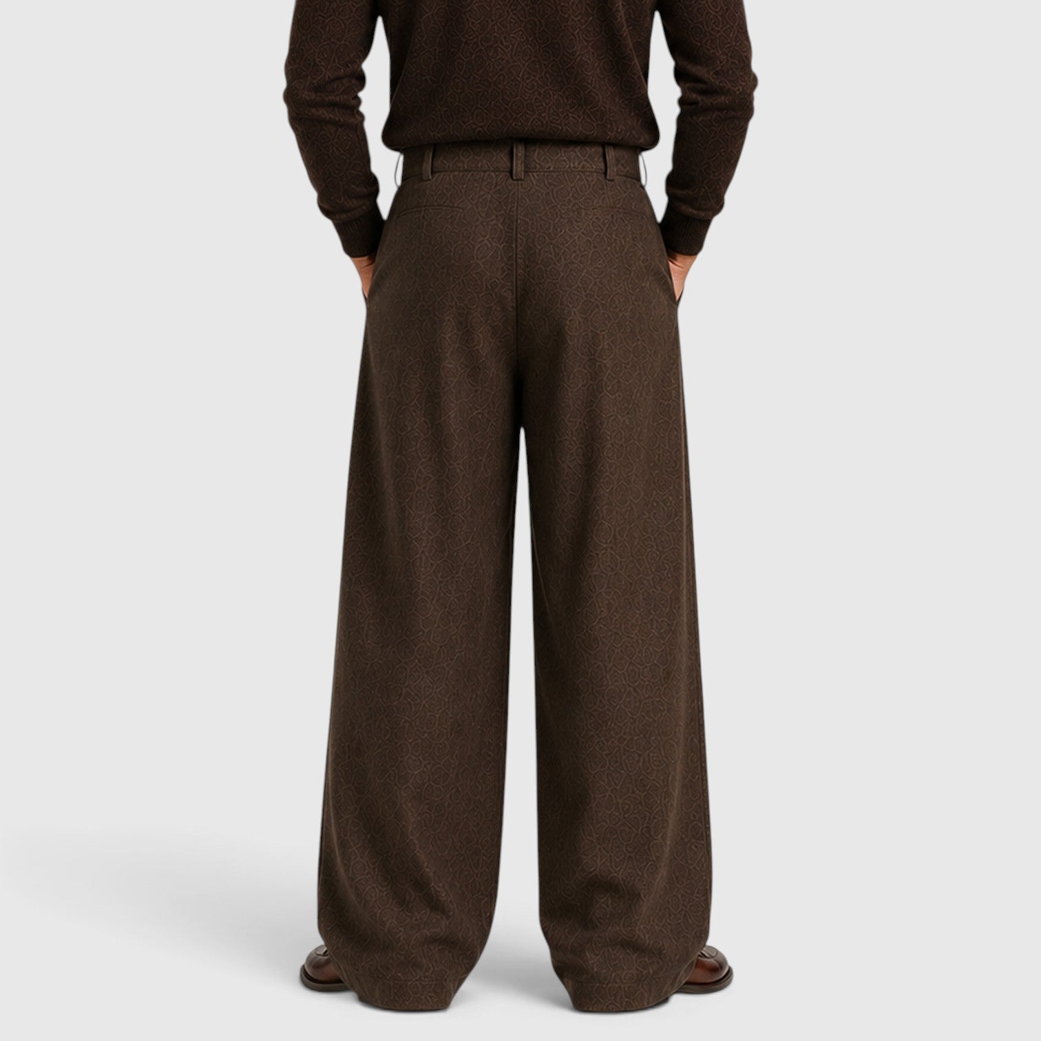 Pleated Business Suit Trousers