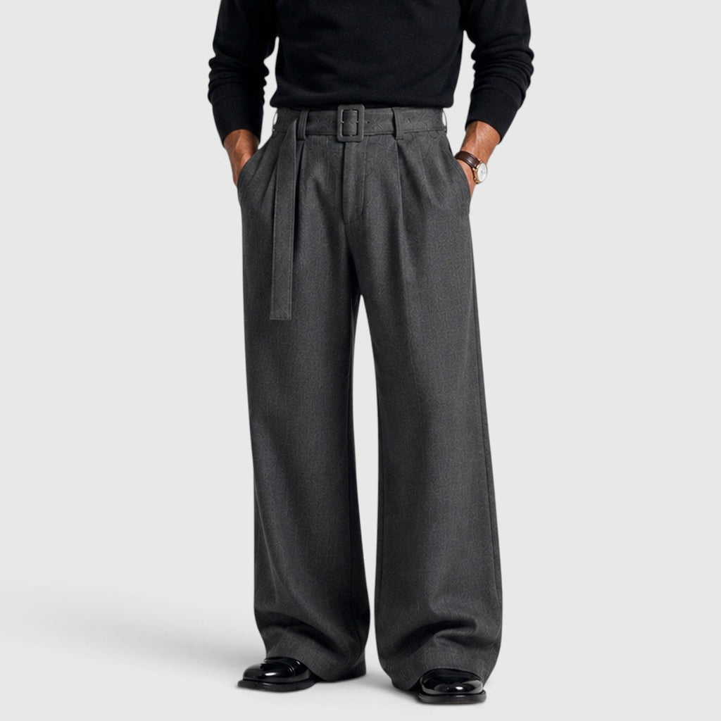 Pleated Business Suit Trousers