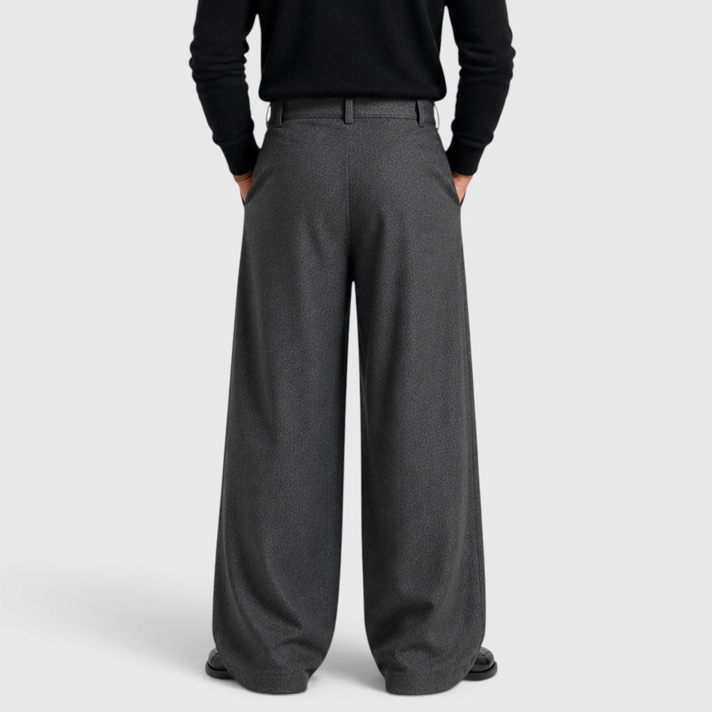 Pleated Business Suit Trousers