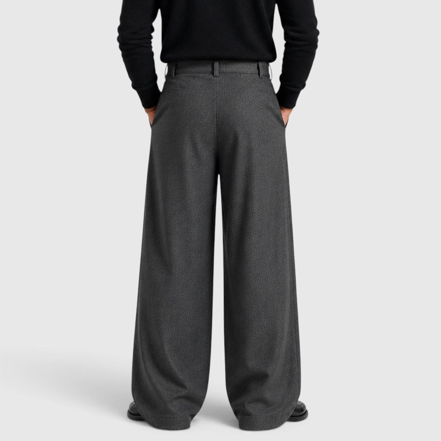 Pleated Business Suit Trousers