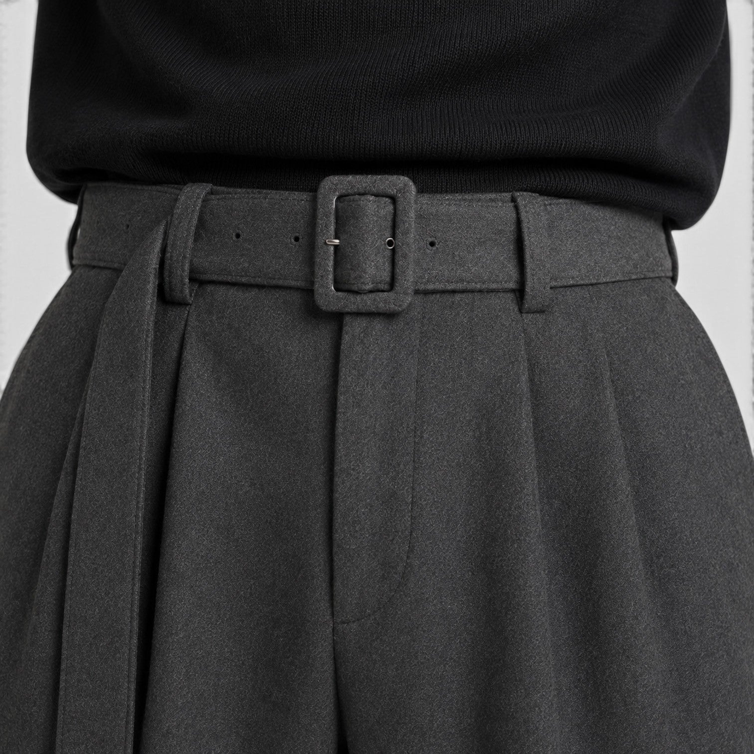 Pleated Business Suit Trousers