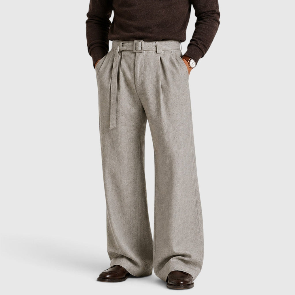 Pleated Business Suit Trousers