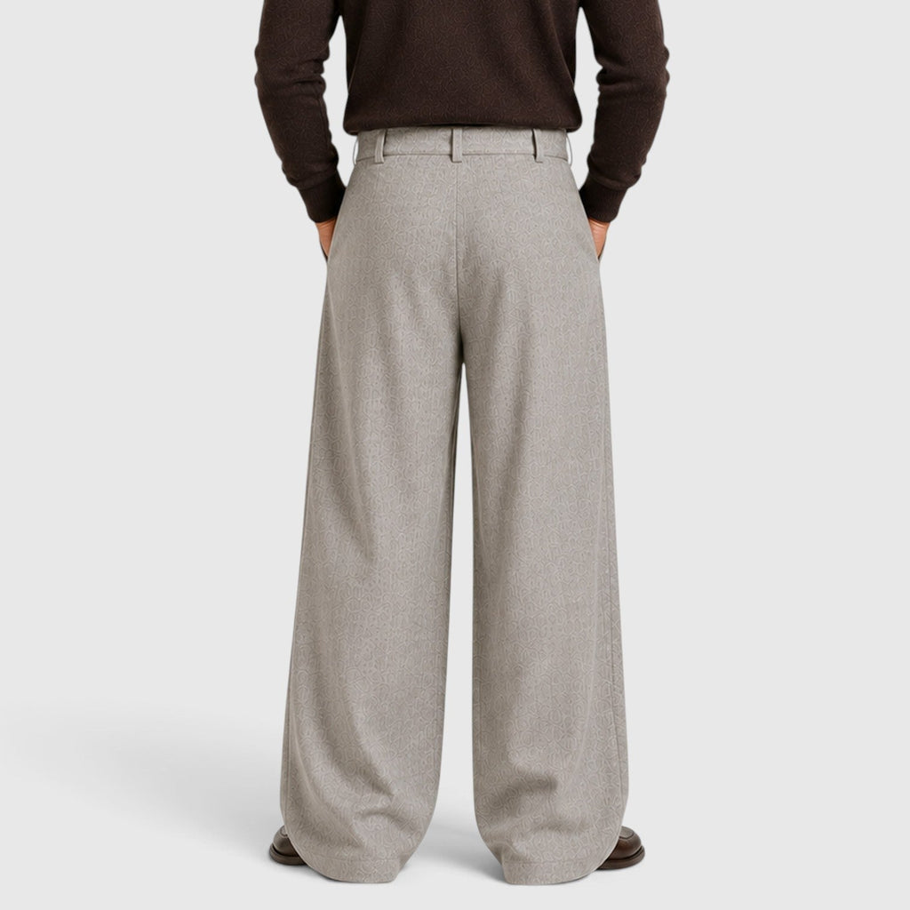 Pleated Business Suit Trousers