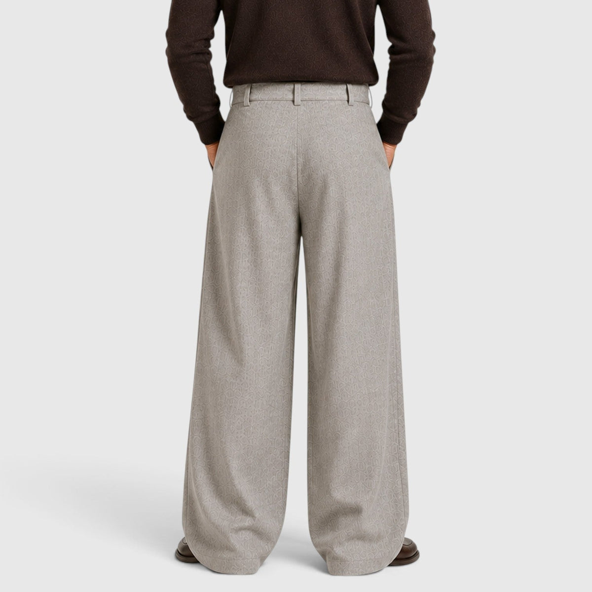 Pleated Business Suit Trousers