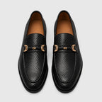 Pointed-Toe Leather Loafers