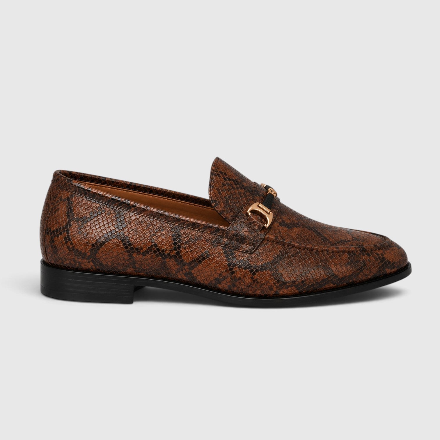 Pointed-Toe Leather Loafers