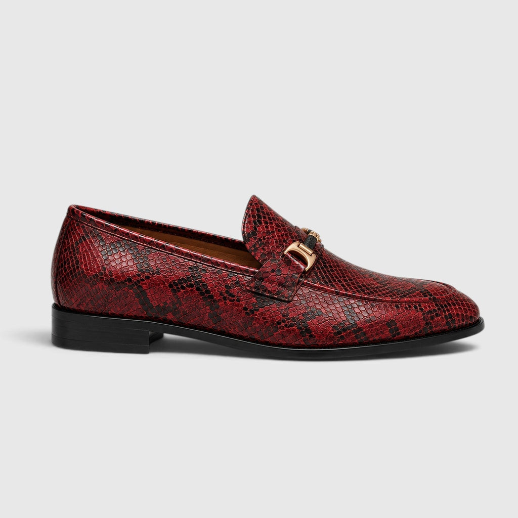 Pointed-Toe Leather Loafers