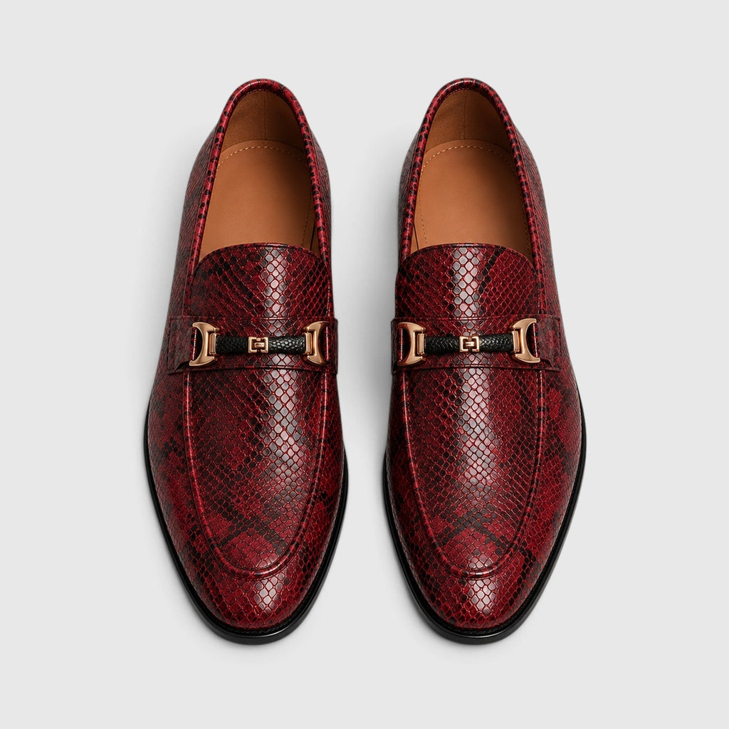 Pointed-Toe Leather Loafers