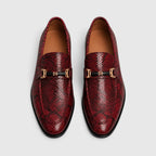 Pointed-Toe Leather Loafers