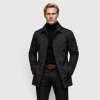 Water-Repellent Belted Trench Coat