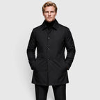 Water-Repellent Belted Trench Coat