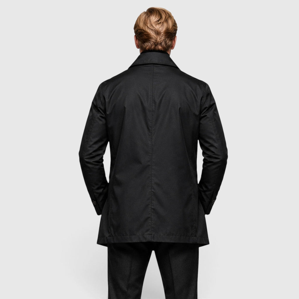 Water-Repellent Belted Trench Coat