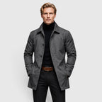 Water-Repellent Belted Trench Coat