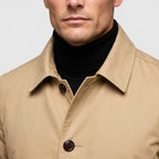 Water-Repellent Belted Trench Coat