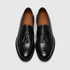 Tassel Leather Slip-On Loafers