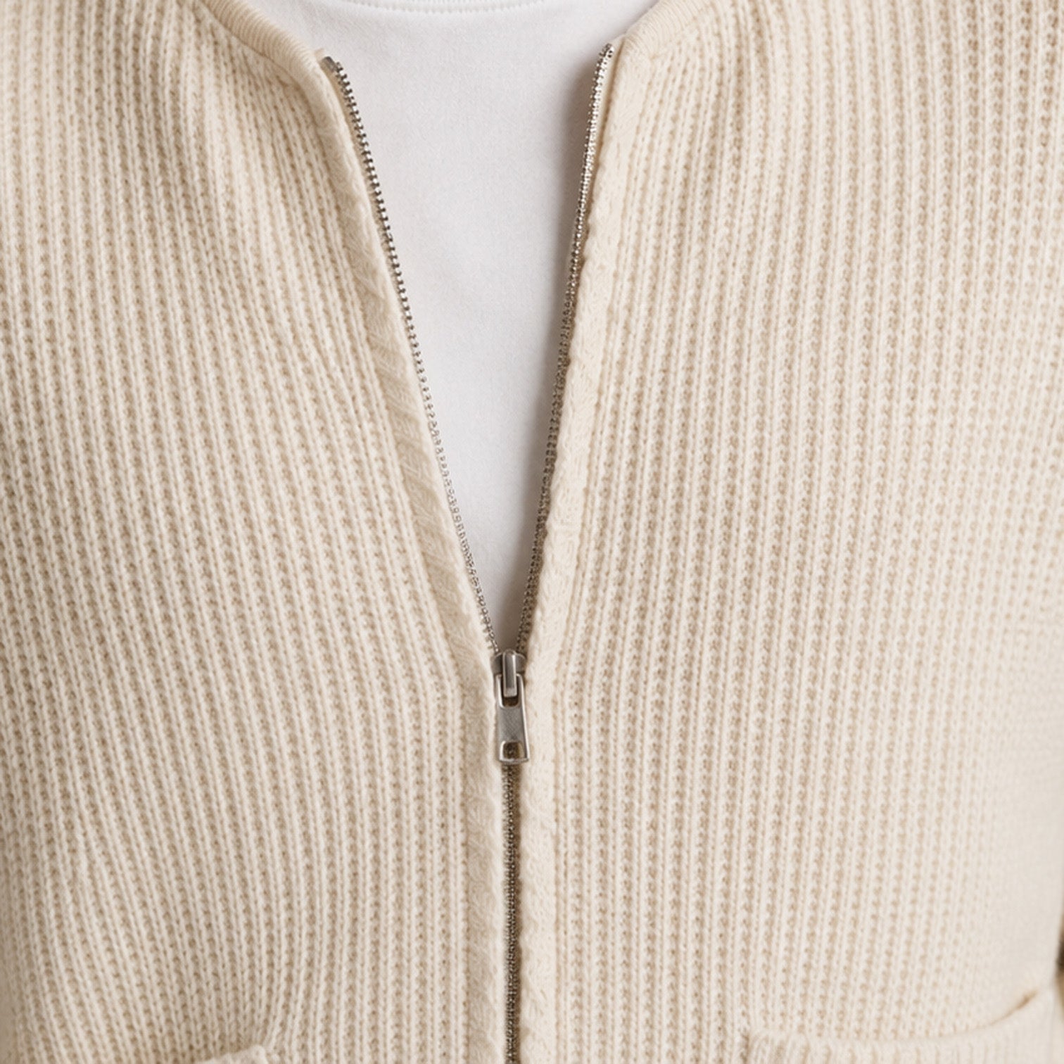 Zip Cardigan with Side Pockets