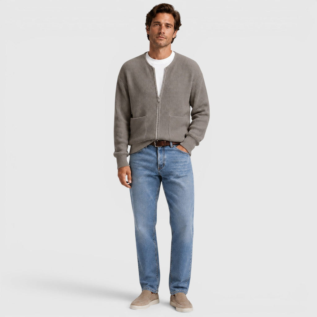 Zip Cardigan with Side Pockets