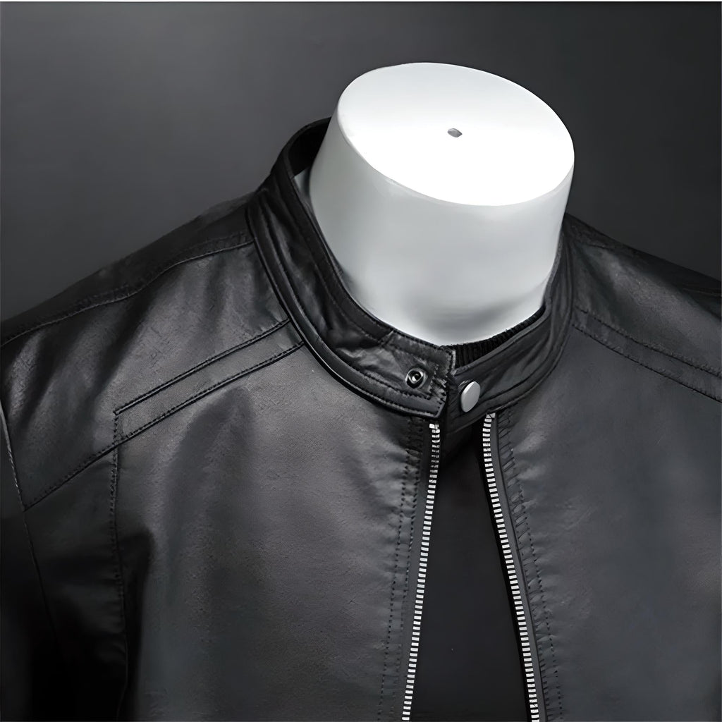 Faux Leather Biker Jacket